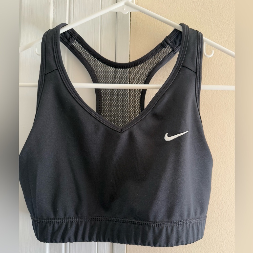 Nike Women's Black Sports Bra‎ Dri-fit Medium